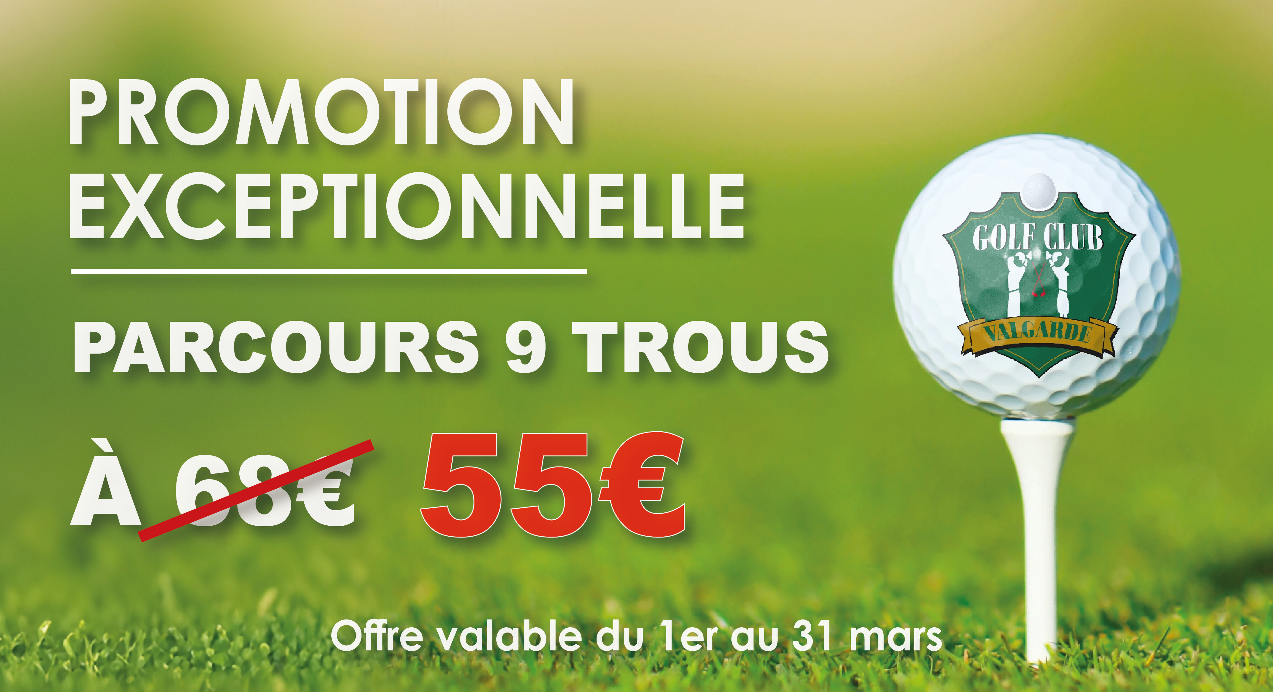 Promotion – Green Fee 9 Trous